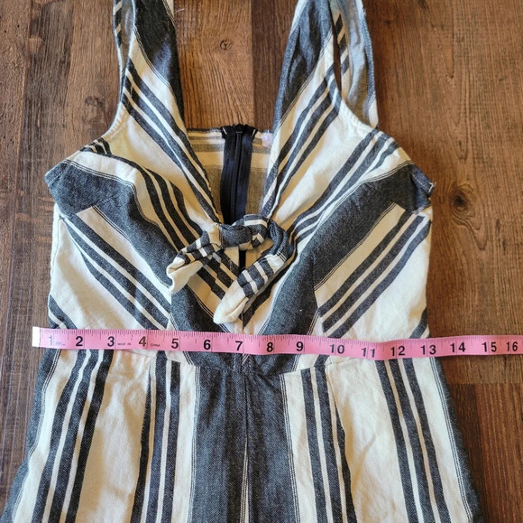 Black & White Striped Jumpsuit - Picture 6 of 7